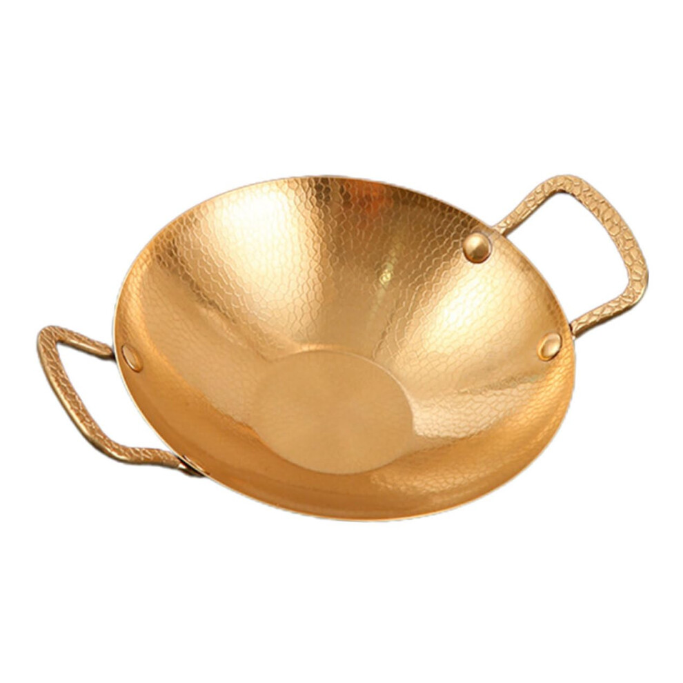 Stainless Steel Wok for Kitchen Cooking Utensils Multifunctional Camping Skillet-image-OPC-PHZGFSF-NEW