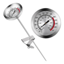 Food Thermometer Grill Thermometer Probe BBQ Meat Temp Measurer Stainless Steel Oil Temperature Reading Meter