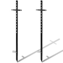 2 Pcs 46 Inches Yard Sign Stakes Metal Stake Yard Sign Holder for Outdoor Lawn Bar Parking Garage Event