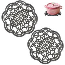 2 Pack Heat Resistant Decorative Trivet Set for Kitchen Countertop 7.5 Inch