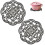 2 Pack Heat Resistant Decorative Trivet Set for Kitchen Countertop 7.5 Inch 1