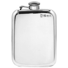 Traditional Plain Hip Flask 6oz