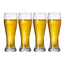 4 Pack Glasses Hand Blown Artistry Ultra-Thin Craft Lead-Free for Drinking Bliss Bar Glassware 18.5 oz