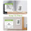 Indoor Outdoor Thermometer, Digital Thermometer Hygrometer with 2 Sensors, / Switch 4