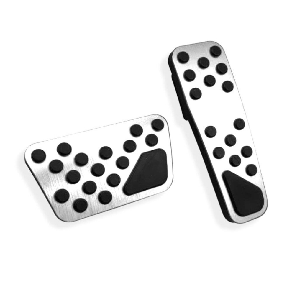 2Pcs Antislip Aluminum Performance Auto Brake Pedal Pad Kit,No Drilling For Dodge 2009 689788520346