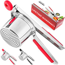 Stainless Steel Silicone Potato Ricer for Mashed Potatoes Food Press 15 oz