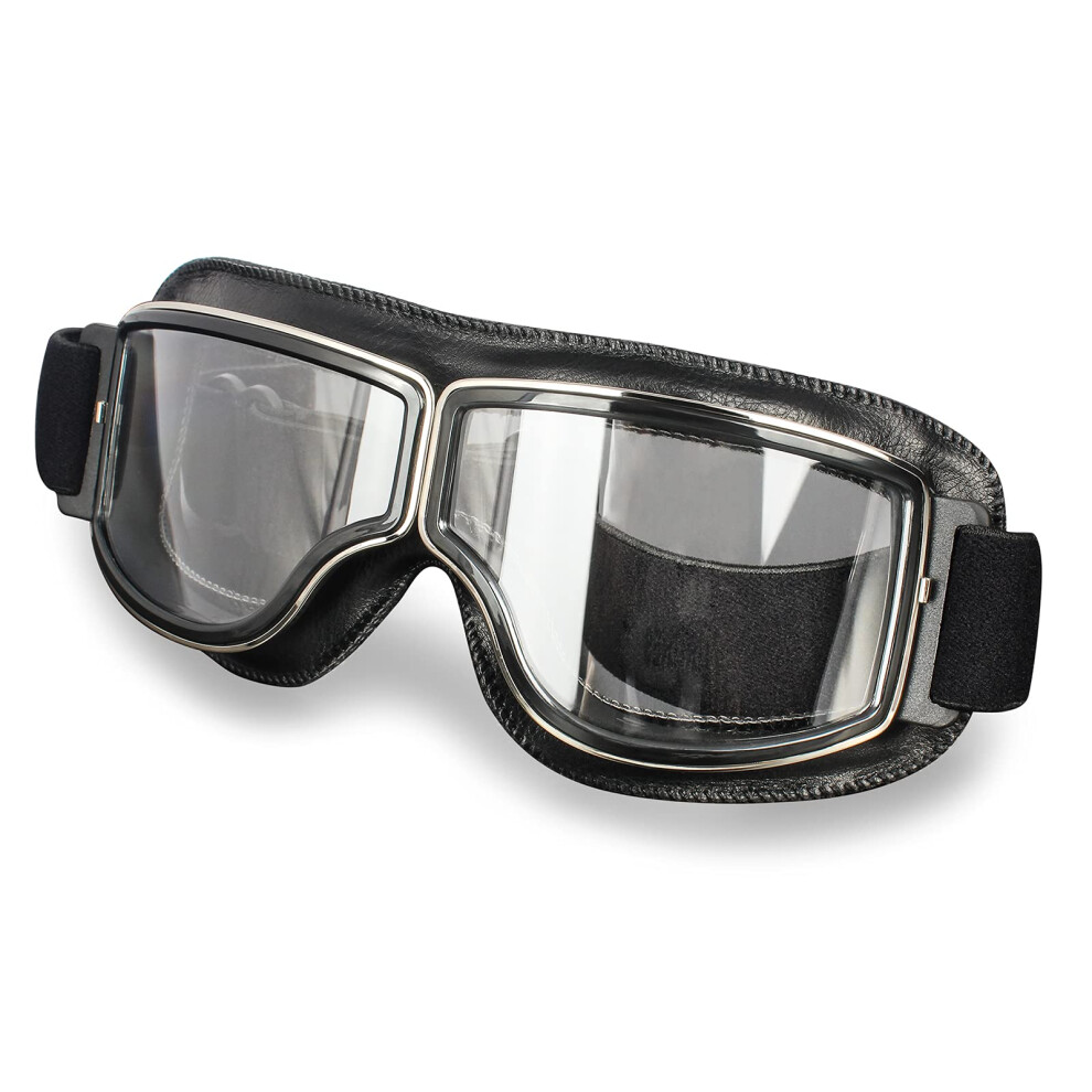Motorcycle Goggle Vintage Riding Glasses Women Men Adult Dirt Bike Offroad Safety Sport Antiscratch Eyewear Cycling 689788520995