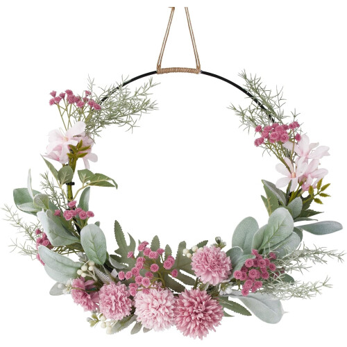 Artificial Floral Wreath for Front Door Decoration