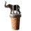 (Add a Gift Pouch) Elephant Pewter Bottle Stopper 3