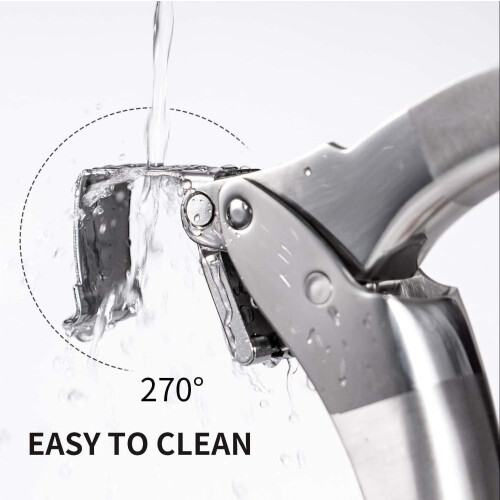 Premium Stainless Steel Garlic Press Easy to Clean Rust Proof 1