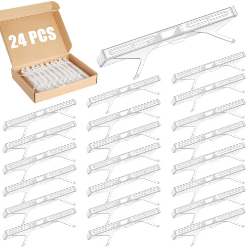 24 Pcs Plastic Beehive Beekeeping Tools Set Hive Beetle Trap Bulk Hive Trap Kit (Clear)