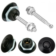 Universal Auto Vehicle Quick Release Latch Mini Hood Pin Lock Clip Kit Push Button Bonnet Aluminum Alloy for Auto Car Bumper Hood License Plate