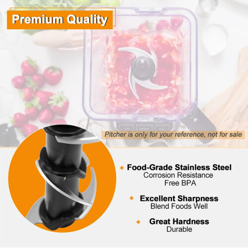 Replacement Blender Blade 6-Blade for Smoothie and Food Processing 2