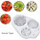 3 Way Stainless Steel Egg Slicer for Kitchen Vegetable Slicer 3