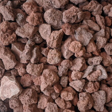 Lava Rock for Fire Pits and Gas Log Sets, Red 1/2' to 2' (10lb Bag)