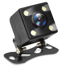 Upgraded Backup Camera Vehicle Mount W/ Weatherproof Dash Cam, Reverse Parking Camera, LED Monitor