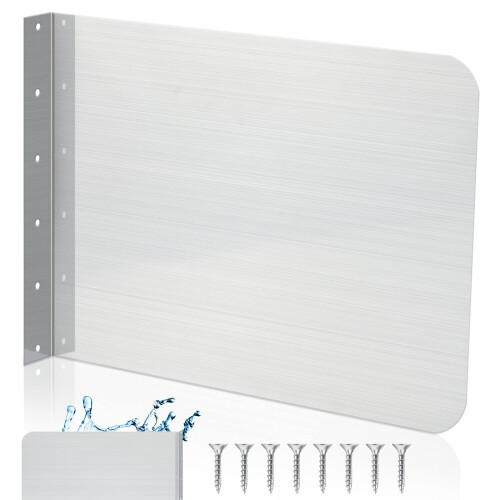 Stainless Steel Splash Guard for Kitchen 15 x 12 Inch