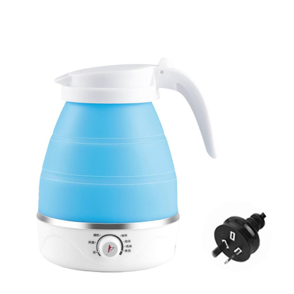 (UK, One size) Travel Friendly Folding Electric Kettles 600ML with 5 Adjust Temperature Travel Electric Kettles Suitable for Camping