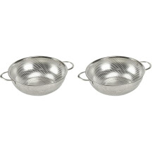 2 Pack Microperforated Colander for Kitchen Use 2.5 Quart