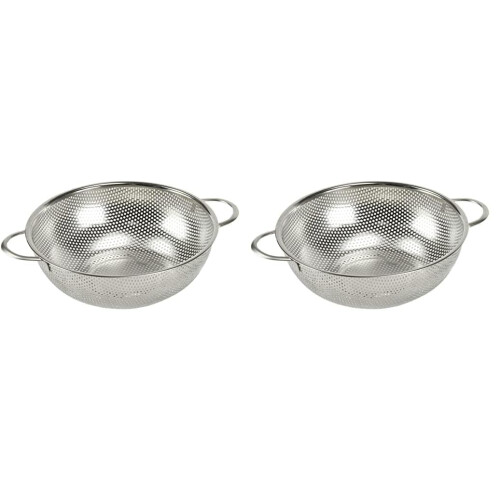 2 Pack Microperforated Colander for Kitchen Use 2.5 Quart