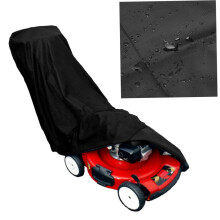 1Pc Lawn Mower Cover Hand Push Type Mower Hood Protective Hood for Outdoor Use Designed to Shield Agat Sun Damage Rain and Debris Black