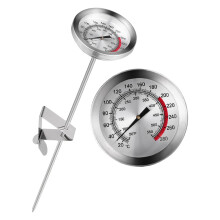Meat Thermometer Oil Temperature Gauge Stainless Steel Clip Style Grill Thermometer Fast Accurate BBQ Meat Temp Measurer