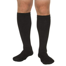Mild Support Dress Socks for Men and Women Black Large Breathable Fabric for Everyday Use 1015 mmHg Helps in Blood Circulation