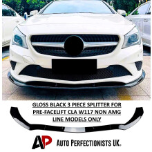 For Mercedes CLA Class W117 NON AMG LINE Front Splitter Lip 2013-2017
