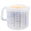 Graduated Plastic Household Measuring Cup With Lid Scale Marking for Cooking Baking 2.5l 1