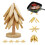 4 PCS Natural Wood Trivet for Hot Dishes Foldable Coasters 1