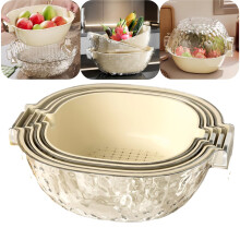 8 Set Multi-Layer Stackable Strainer for Kitchen Washing Vegetable Basket Fruit Basket 8 in 1