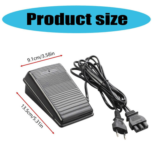 (As show, One size) Foot Pedal Controller for Sewing Machine Smooth Sewing Experience Sewing Machine Foot Controller Foot Control Pedal 220V 2