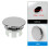(network ring, One size) 4 Pack Chromes Sink Overflows Covers Sturdy Plastic Insert for Bathroom and Kitchen Ceramics Basins Holes 3