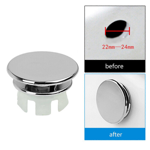 (network ring, One size) 4 Pack Chromes Sink Overflows Covers Sturdy Plastic Insert for Bathroom and Kitchen Ceramics Basins Holes 2