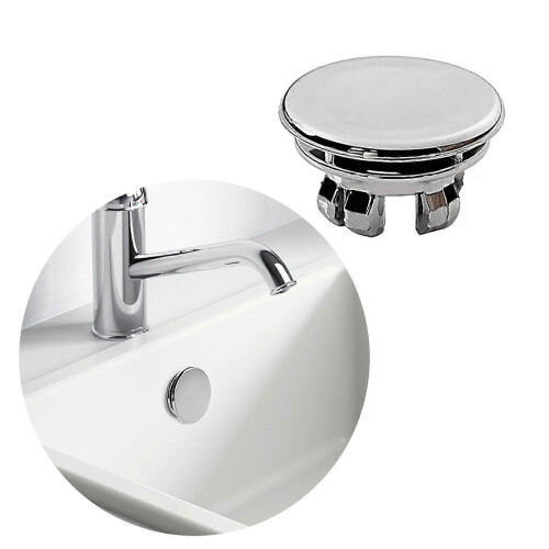 (network ring, One size) 4 Pack Chromes Sink Overflows Covers Sturdy Plastic Insert for Bathroom and Kitchen Ceramics Basins Holes 1