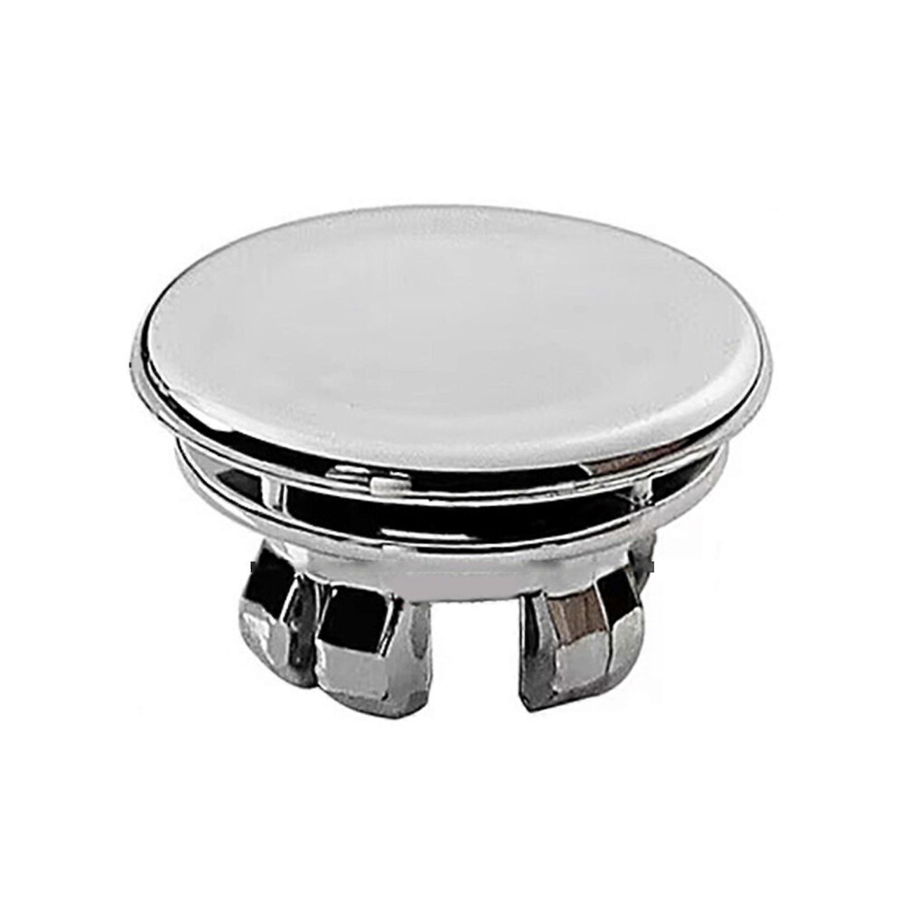 (Integrated electropl, One size) 4 Pack Chromes Sink Overflows Covers Sturdy Plastic Insert for Bathroom and Kitchen Ceramics Basins Holes