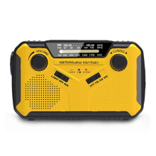 (US version, One size) Rechargeable AM FM Shortwave Radios Solar Hand Crank Emergency Radio Practical And Portable Radio Phone Charger
