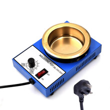 (50mm round, One size) Efficient Leadfree Tin Melting Furnace Adjustable Temperature 200-450 Suitable for Circuit Boards and Wire Tinning 150W 100mm round