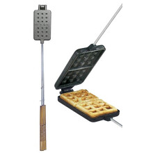 2 Pack Cast Iron Waffle Irons for Breakfast Waffles