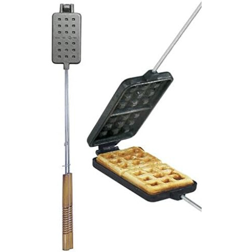 2 Pack Cast Iron Waffle Irons for Breakfast Waffles 2
