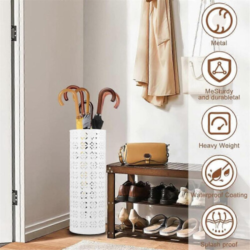 Freestanding Umbrella Stand, Entryway Umbrella Stand,Black
