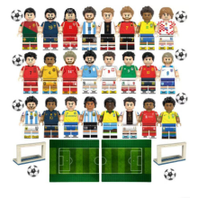 (A) World Cup football stars building block minifigures Kids Gifts Toys