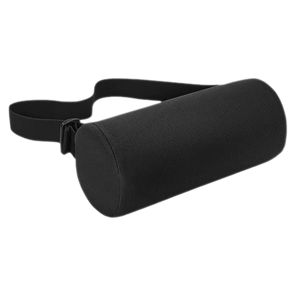 Adjustable Strap Memory Foam Lumbar Roll Support Pillow for Office Auto Chair