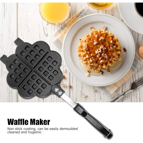 Waffle Maker Pan Stick Proof for Gas Stove 5.5 In 2