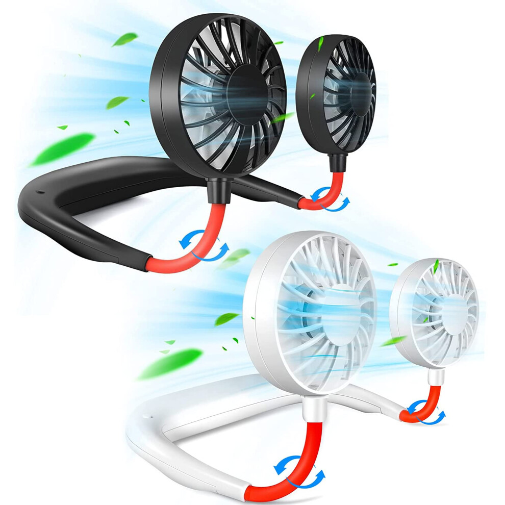 Neck Fan Rechargeable Personal Hand-Free Mini USB Wearable Neckband Sport for Working-image-OPC-PHZGPD6-NEW