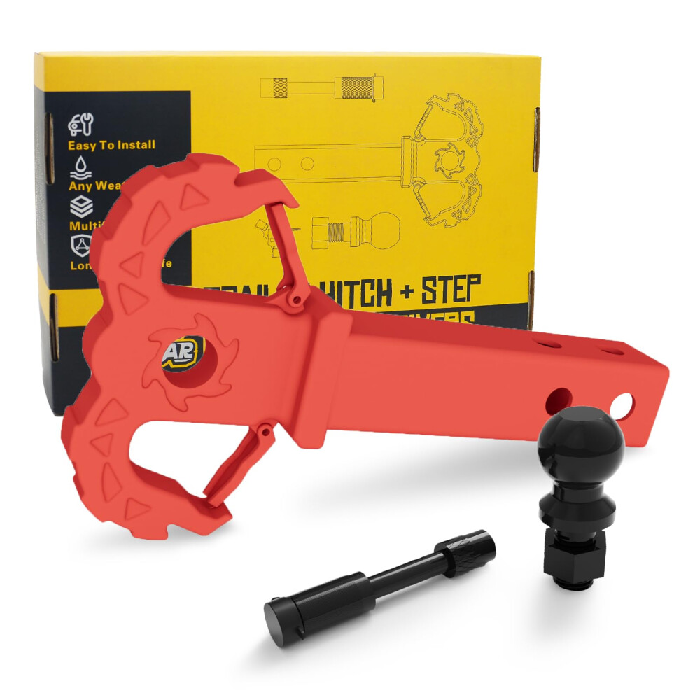 Towing Hitch Step For 2' Receivers, Trailer Hitch With 2Inch Ball Hitch And Trailer Hitch Pin 689788525976