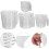 4 Pcs Plastic Clear Measuring Cups for Baking Powder 5oz/10oz/20oz/34oz 2
