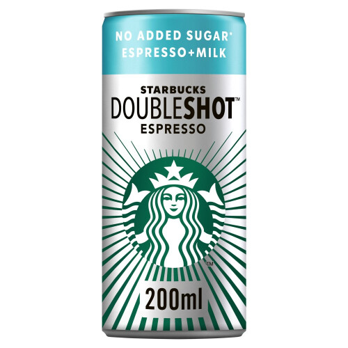 Starbucks Starbucks Doubleshot Espresso No Added Sugar IcedCoffee200ml(Packof12) 1