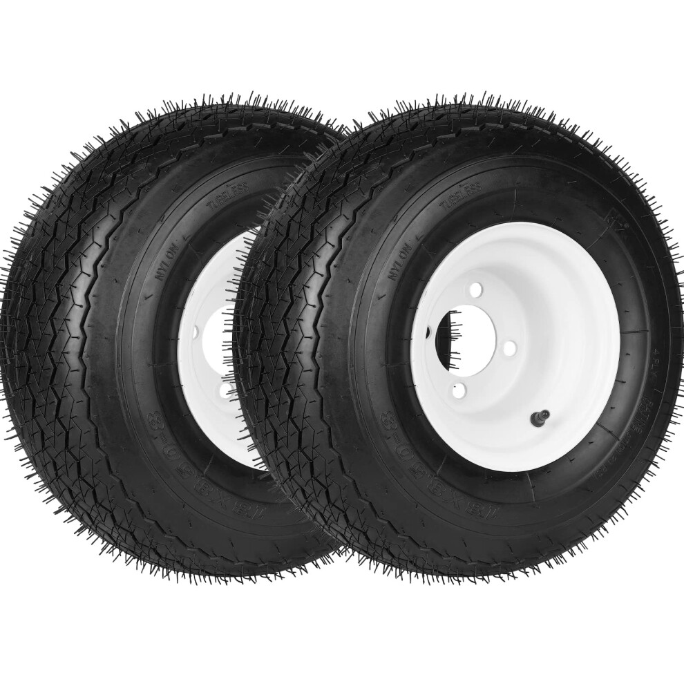 18x8.508 Tractor Turf Tire w/Steel Rim for Riding Utility Vehicles Lawn Mowers (NHS series)