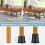 4 Set Stackable Furniture Risers for Bed and Sofa 2.3/3.3 Inch 5